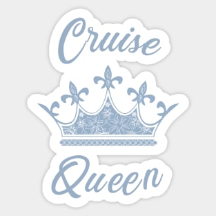 Cruise Queen - Cruise Vacation Design Sticker